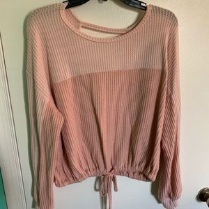 sweater with key loop in the back